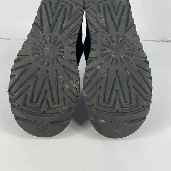 UGG‎ Mini Street Sparkle Graffiti Black Womens Boot Size 6 - Picture 11 of 12